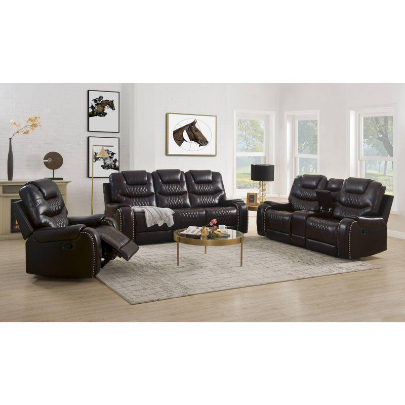 Acme Furniture Braylon 55416 Motion Loveseat - Brown IMAGE 8