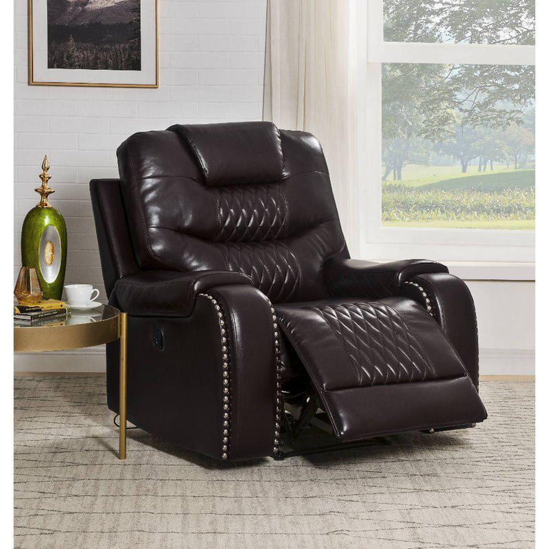 Acme Furniture Braylon 55418 Power Recliner - Brown IMAGE 5