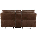 Acme Furniture Aashi 55421 Motion Loveseat with Console - Brown IMAGE 5