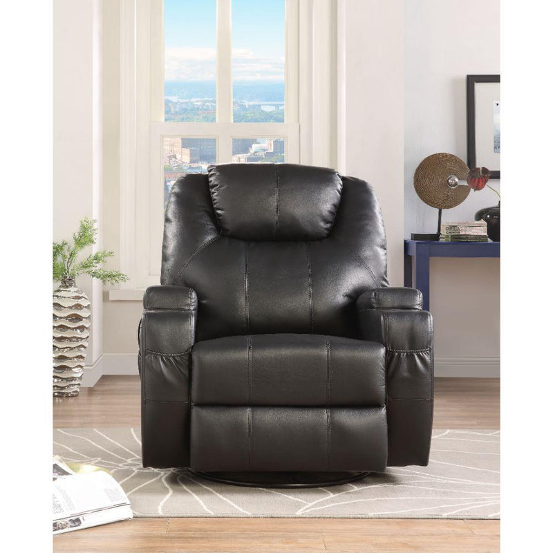 Acme Furniture Waterlily 59277 Rocker Recliner With Swivel - Black IMAGE 4