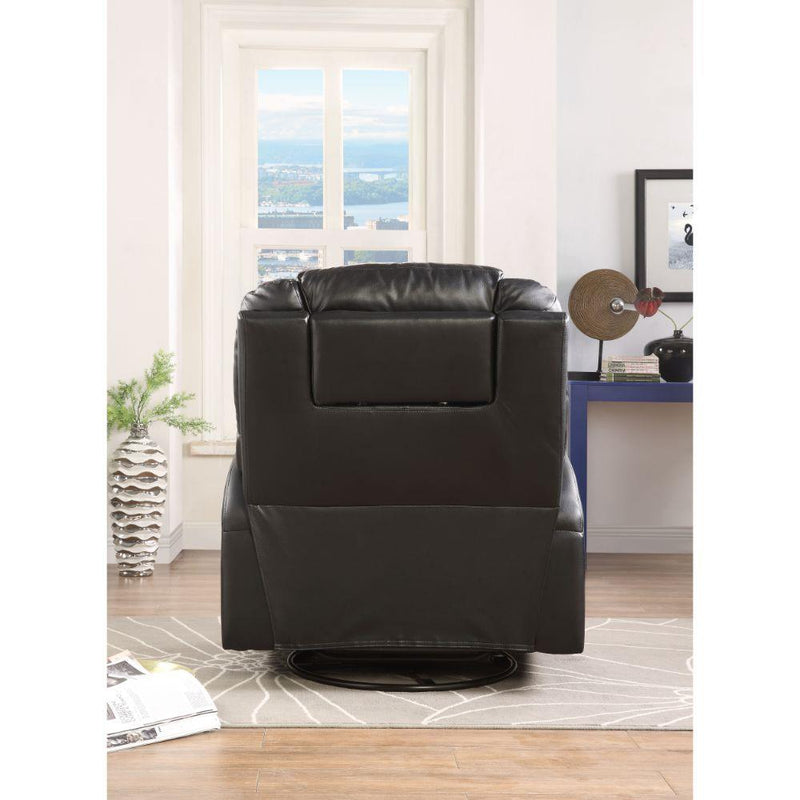 Acme Furniture Waterlily 59277 Rocker Recliner With Swivel - Black IMAGE 6