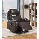 Acme Furniture Waterlily 59278 Rocker Recliner With Swivel - Brown IMAGE 2