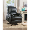 Acme Furniture Ixora 59285 Recliner With Power Lift & Massage - Black IMAGE 2