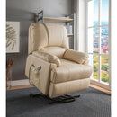 Acme Furniture Ixora 59286 Recliner With Power Lift & Massage - Beige IMAGE 2