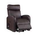 Acme Furniture Ricardo 59498 Ricardo Recliner With Power Lift - Brown IMAGE 5