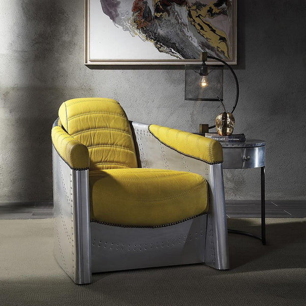 Acme Furniture Brancaster 59624 Accent Chair - Yellow IMAGE 1