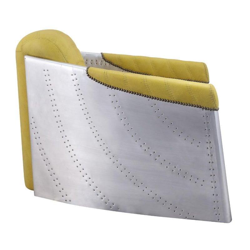 Acme Furniture Brancaster 59624 Accent Chair - Yellow IMAGE 4