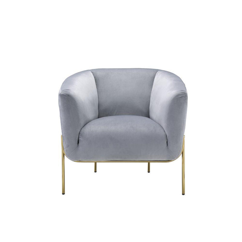 Acme Furniture Carlson 59790 Accent Chair - Grey IMAGE 2
