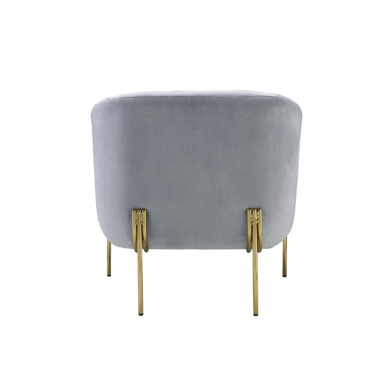 Acme Furniture Carlson 59790 Accent Chair - Grey IMAGE 4