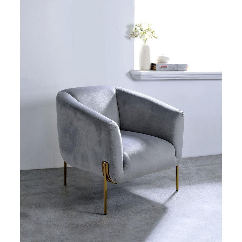 Acme Furniture Carlson 59790 Accent Chair - Grey IMAGE 5