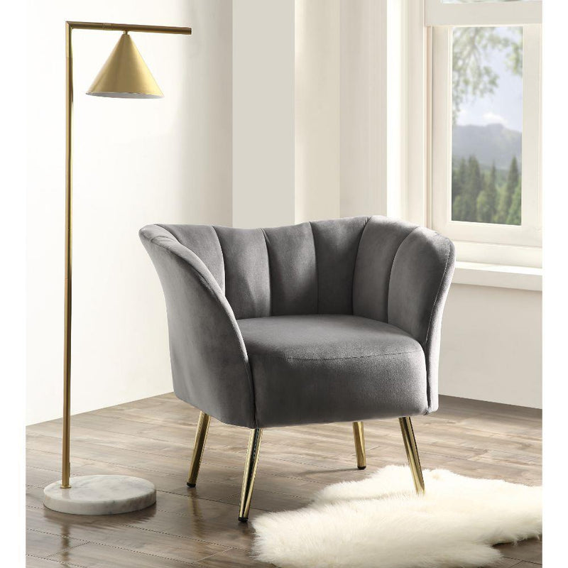 Acme Furniture Reese 59797 Accent Chair - Gray IMAGE 5
