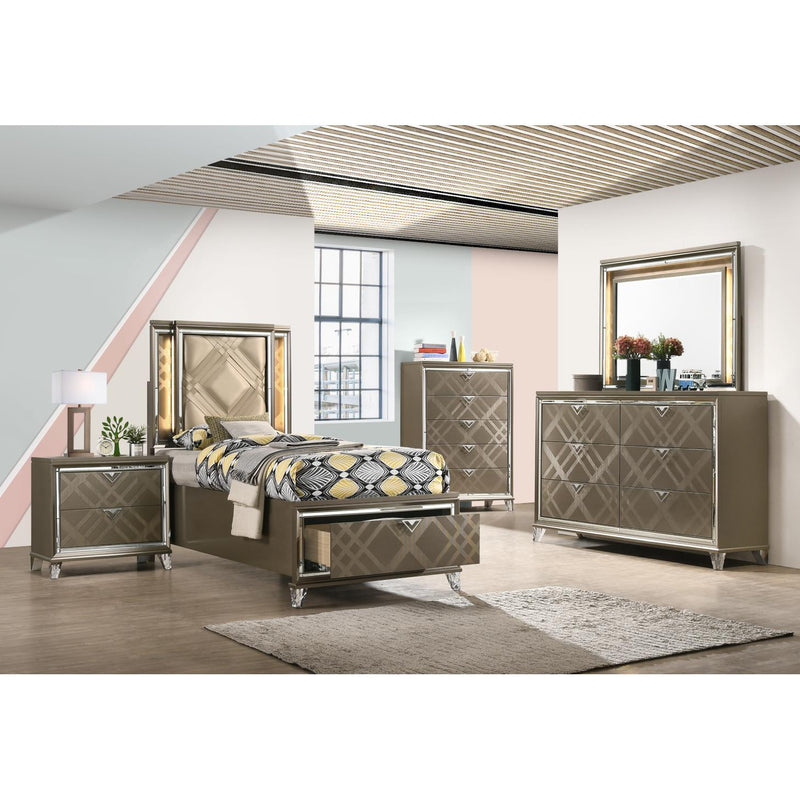 Acme Furniture Skylar 25324 Mirror with LED IMAGE 3
