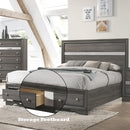Acme Furniture Naima 25967EK EK Bed with Storage IMAGE 6