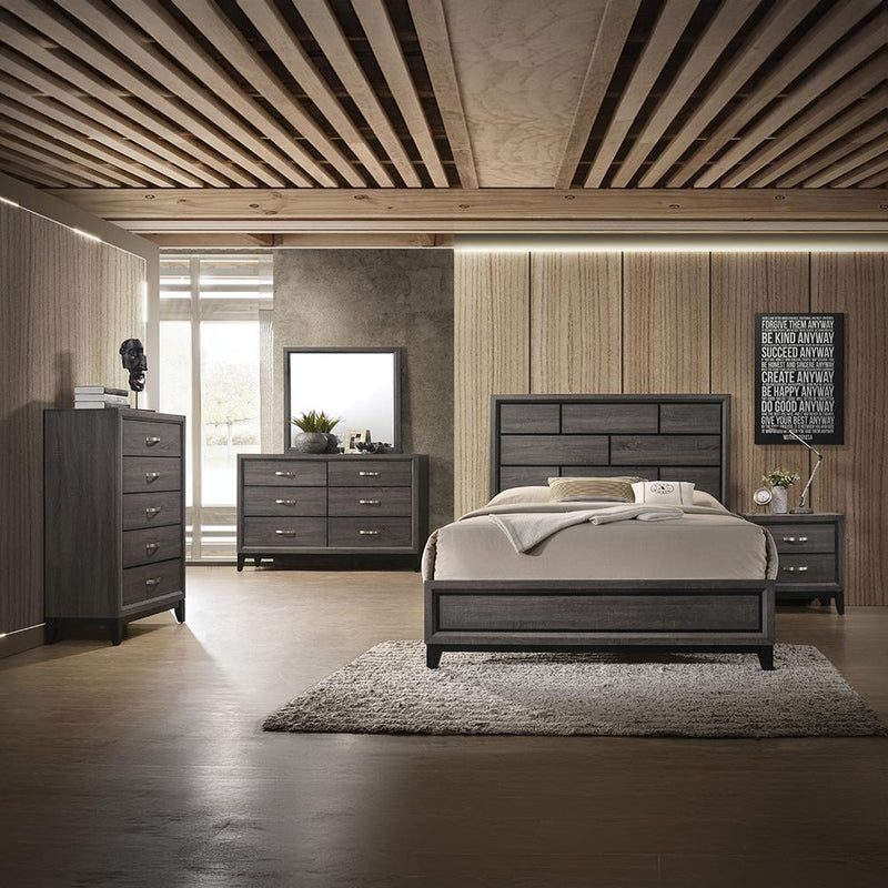Acme Furniture Valdemar 27047EK King Panel Bed IMAGE 5