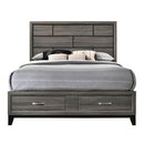 Acme Furniture Valdemar 27060Q Queen Panel Bed with Storage IMAGE 2