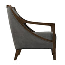  Elements International Hopkins UHK526101E Accent Chair - Charcoal/Espresso IMAGE 3