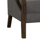  Elements International Hopkins UHK526101E Accent Chair - Charcoal/Espresso IMAGE 9
