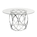  Elements International Merlin CDML100DTTB Round Dining Table IMAGE 1