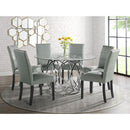  Elements International Merlin CDML100DTTB Round Dining Table IMAGE 5