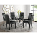  Elements International Merlin CDML100DTTB Round Dining Table IMAGE 6