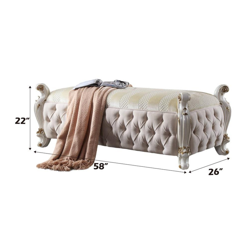 Acme Furniture Picardy 27886 Bench IMAGE 2
