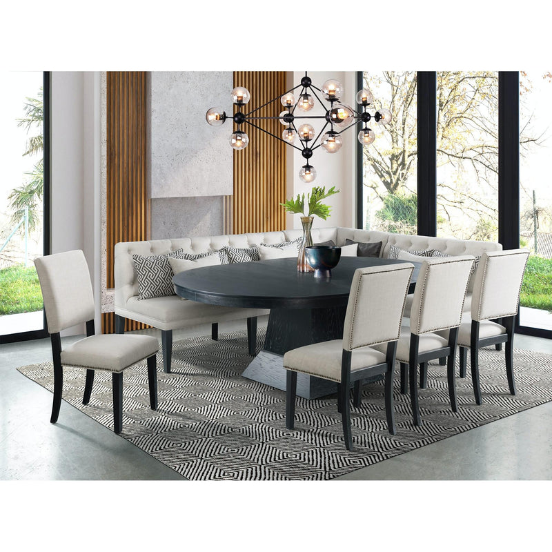  Elements International Maddox DMD100SC Upholstered Side Chair IMAGE 3