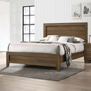 Acme Furniture Miquell 28047EK King Bed - Oak IMAGE 1