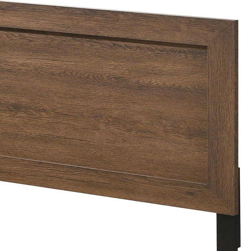 Acme Furniture Miquell 28047EK King Bed - Oak IMAGE 4