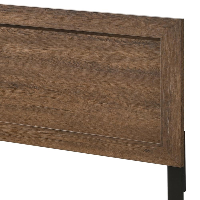 Acme Furniture Miquell 28050Q Queen Bed - Oak IMAGE 4