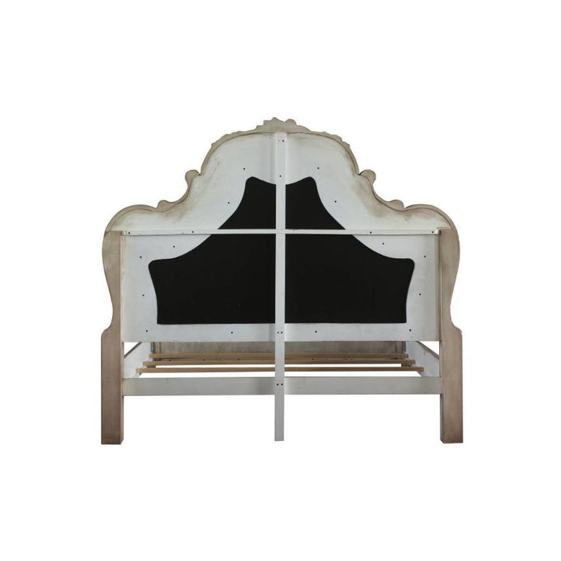 Acme Furniture Dresden 28167EK King Bed - Vintage Bone White IMAGE 4