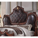 Acme Furniture Picardy 28240Q Queen Bed - PU and Cherry Oak IMAGE 3