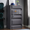 Acme Furniture Cargo 35925 Chest (Single Door) - Gunmetal IMAGE 1