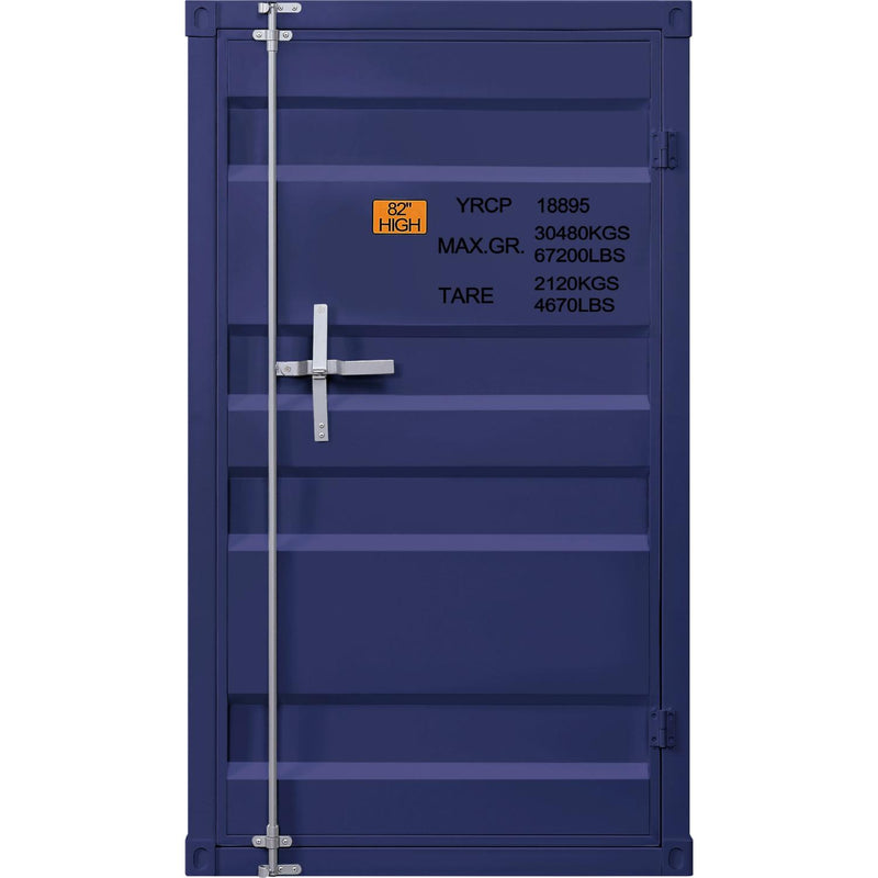 Acme Furniture Cargo 35940 Chest (Single Door) - Blue IMAGE 1