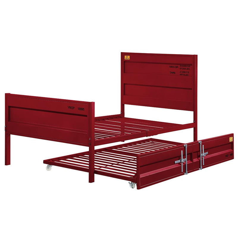 Acme Furniture Cargo 35950T Twin Bed - Red IMAGE 5