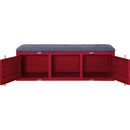 Acme Furniture Cargo 35956 Storage Bench - Red IMAGE 3