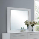 New Classic Furniture Sapphire B2643-060 Dresser Mirror - White IMAGE 1