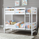 Acme Furniture Ronnie 37785 Twin Over Twin Bunk Bed - White IMAGE 1