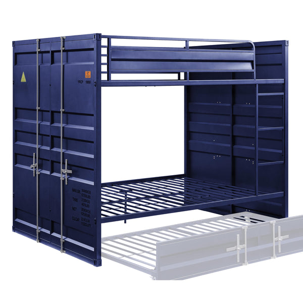 Acme Furniture Cargo 37905 Full Over Full Bunk Bed - Blue IMAGE 1