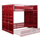 Acme Furniture Cargo 37915 Full Over Full Bunk Bed - Red IMAGE 3