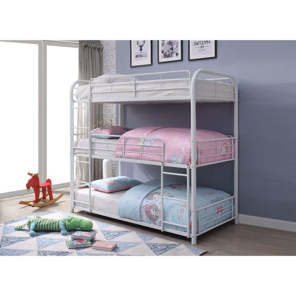 Acme Furniture Cairo 38115 Full Triple Bunk Bed - White IMAGE 1