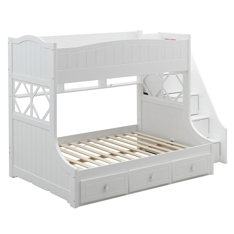 Acme Furniture Meyer 38150 Twin Over Full Storage Bunk Bed IMAGE 2
