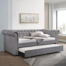 Acme Furniture Justice 39405 Daybed & Trundle - Smoke Grey IMAGE 1