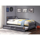 Acme Furniture Cargo 39885 Twin Daybed & Trundle - Gunmetal IMAGE 3