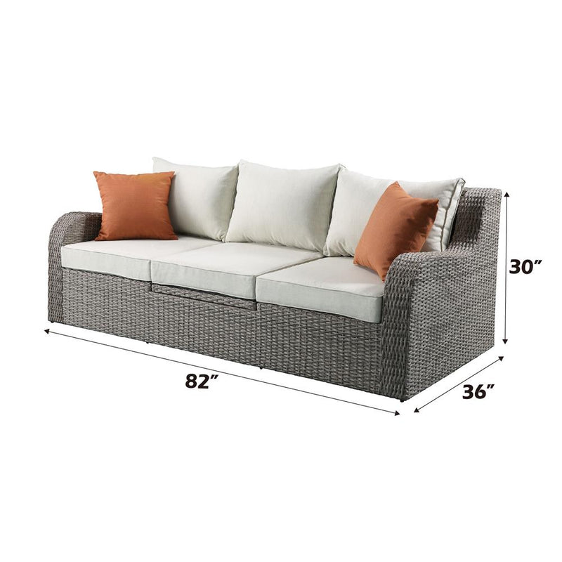 Acme Furniture Salena 45010 Patio Sectional & 2 Ottomans IMAGE 4