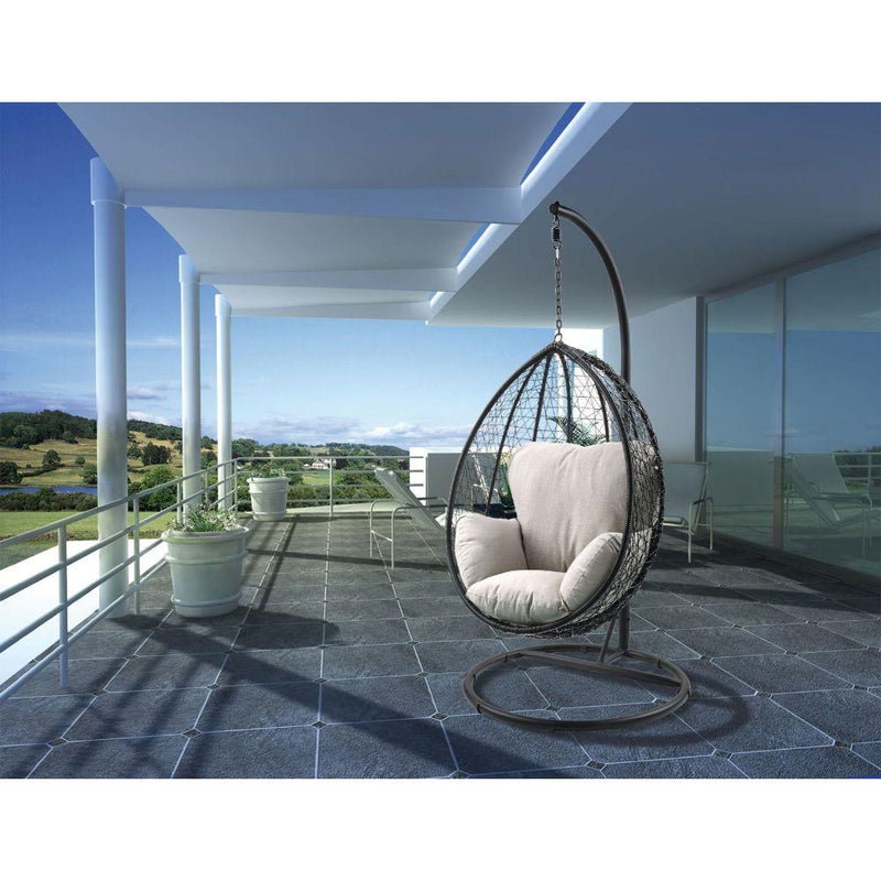 Acme Furniture Simona 45030 Patio Swing Chair with Stand IMAGE 1