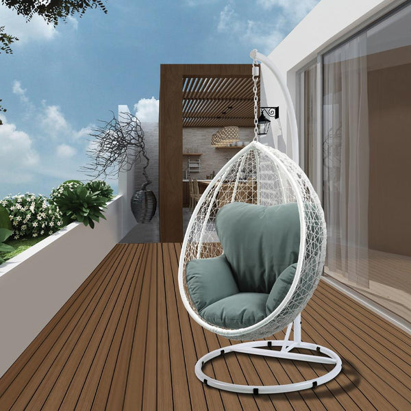 Acme Furniture Simona 45032 Patio Swing Chair with Stand IMAGE 1