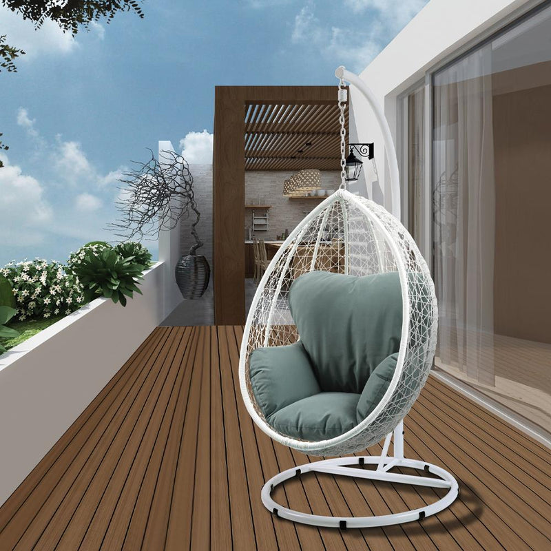 Acme Furniture Simona 45032 Patio Swing Chair with Stand IMAGE 1