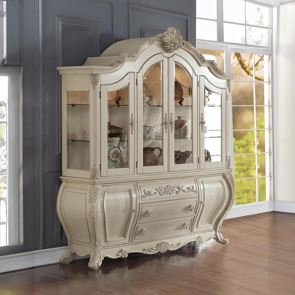 Acme Furniture Ragenardus 61284 Hutch & Buffet - Antique White IMAGE 1