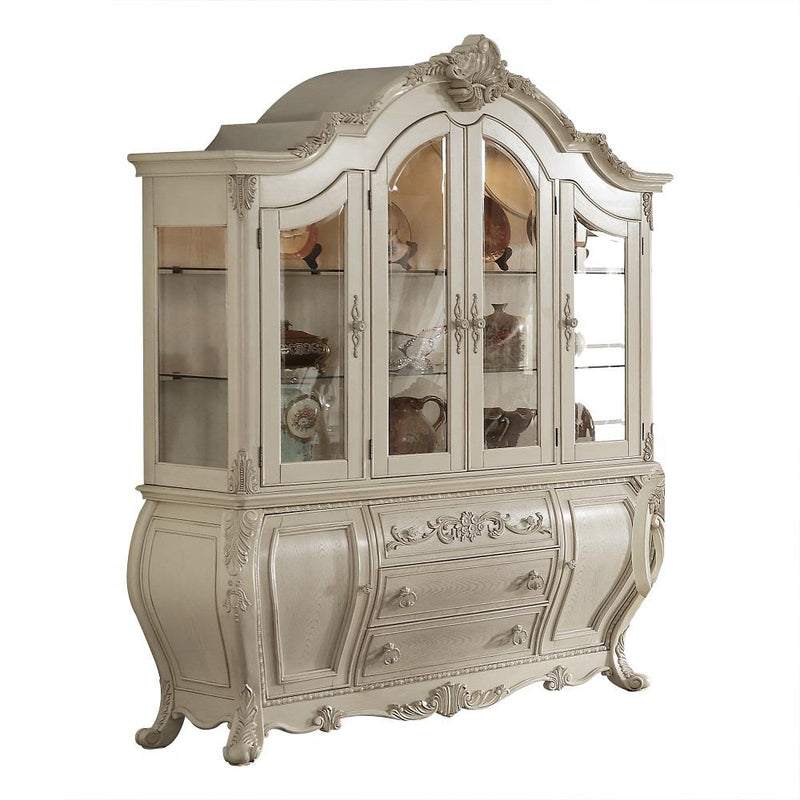 Acme Furniture Ragenardus 61284 Hutch & Buffet - Antique White IMAGE 2
