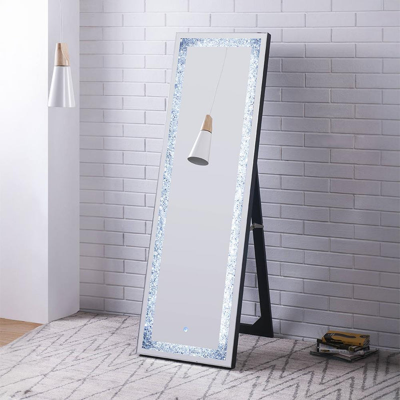Acme Furniture Noralie 97713 Floor Mirror (LED) IMAGE 1